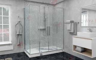 Душевой уголок AvaCan FC2 190-210 + SC90 хром